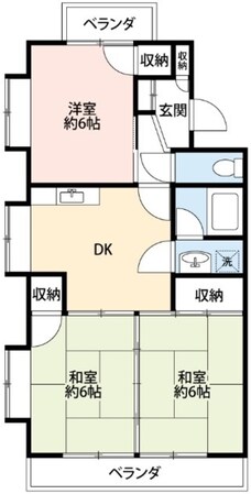 オレゴンハイツの物件間取画像